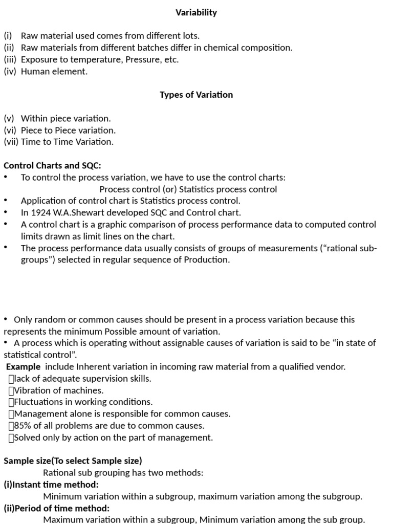 Understanding Process Variation and Control Charts | PDF | Standard ...
