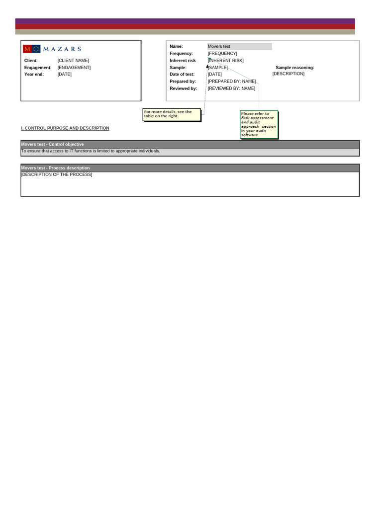Movers Test ITGC Control Assessment | PDF | Audit