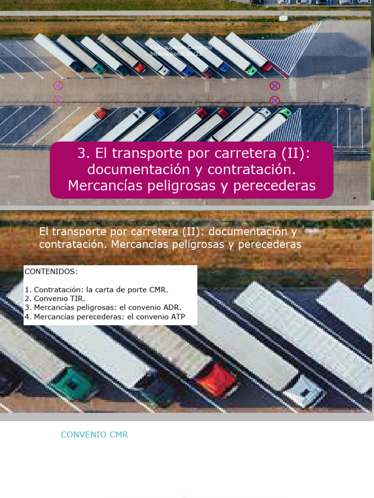 Transporte por Carretera: CMR y TIR | PDF | aduana
