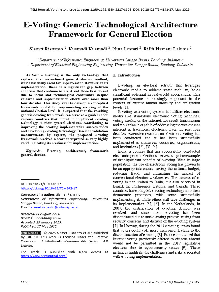 E-Voting Framework for General Elections | PDF | Electronic Voting | Ballot