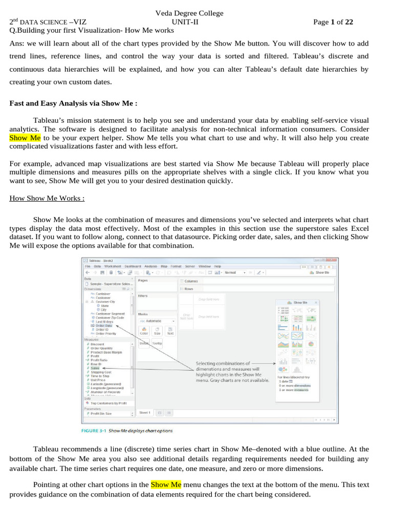 Understanding Tableau Visualization Types | PDF | Pie Chart | Scatter Plot