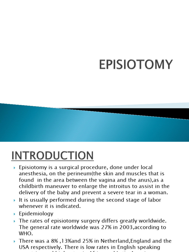 Understanding Episiotomy Procedures | PDF | Medical Specialties ...