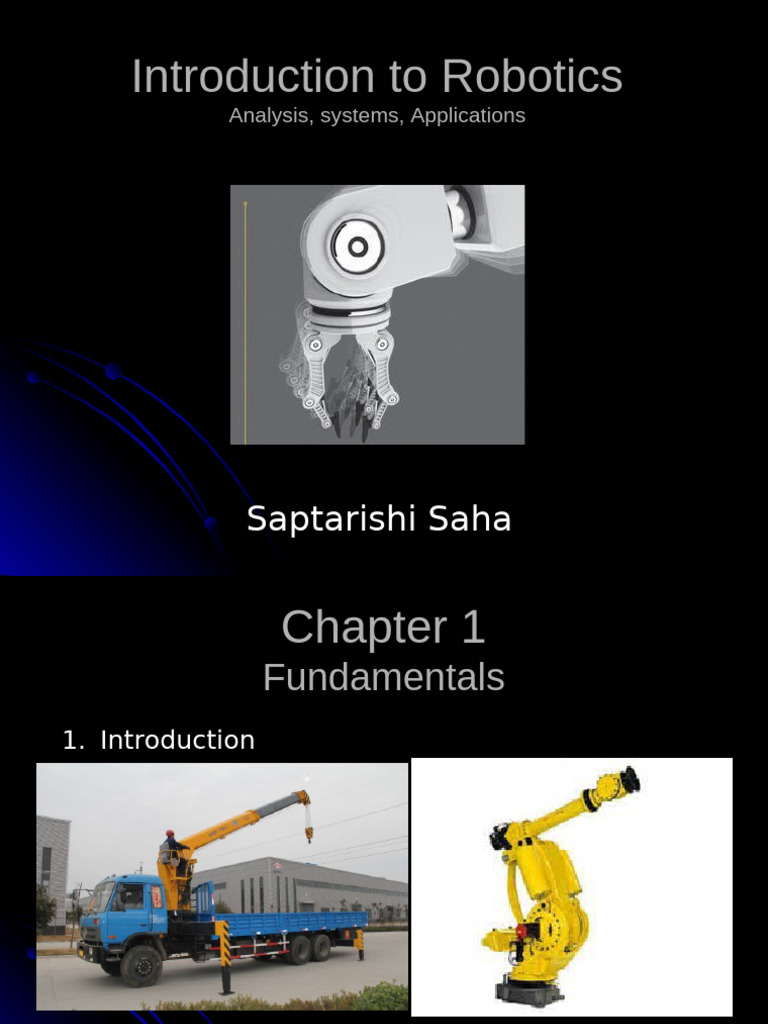Introduction to Robotics Fundamentals | PDF | Robot | Robotics
