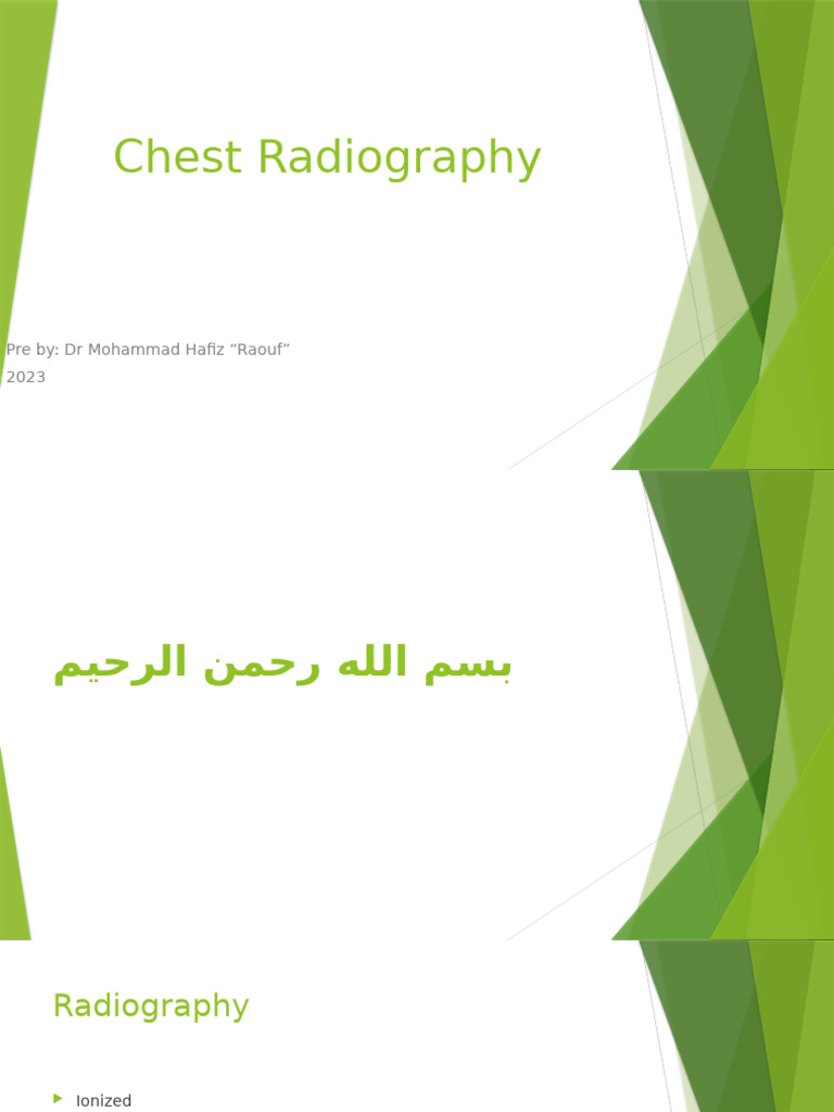Chest Radiography Techniques Overview | PDF