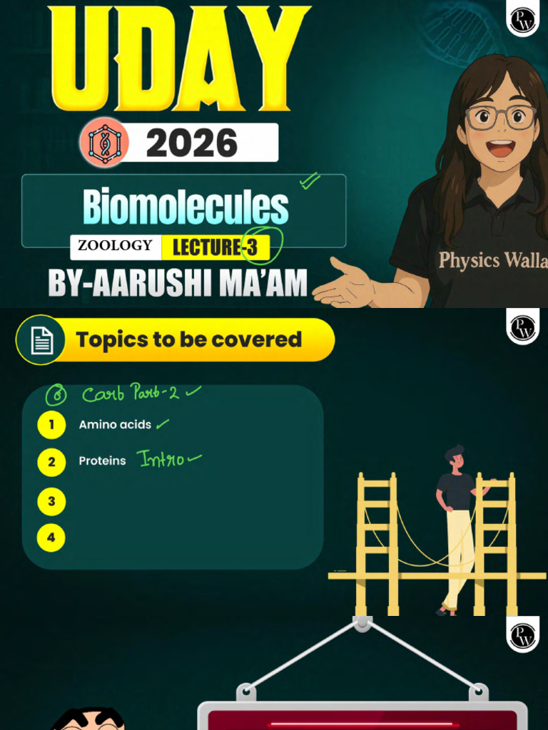 Biomolecules 03 - Class Notes - Uday 2026 (Class 11th) | PDF
