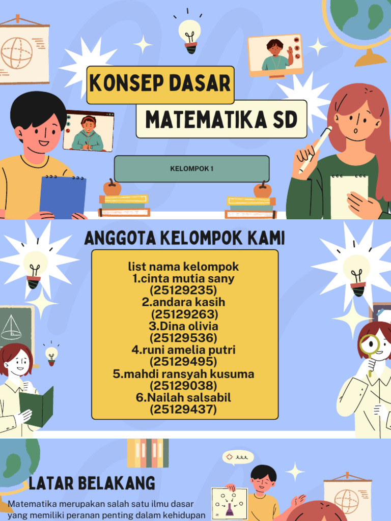 Konsep Dasar Bilangan dalam Matematika SD | PDF