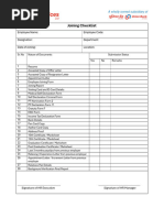Employee Transfer Checklist Template | PDF