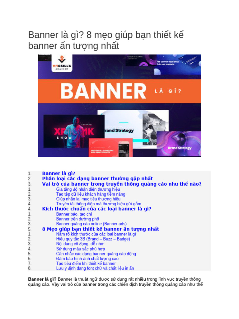 Thiết Kế Banner | PDF