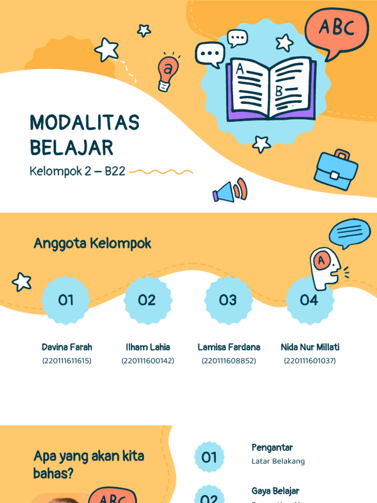 Modalitas dan Gaya Belajar Siswa | PDF
