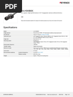 Keyence IV4-G500CA Sensor Data Sheet | PDF | Lighting | Exposure ...