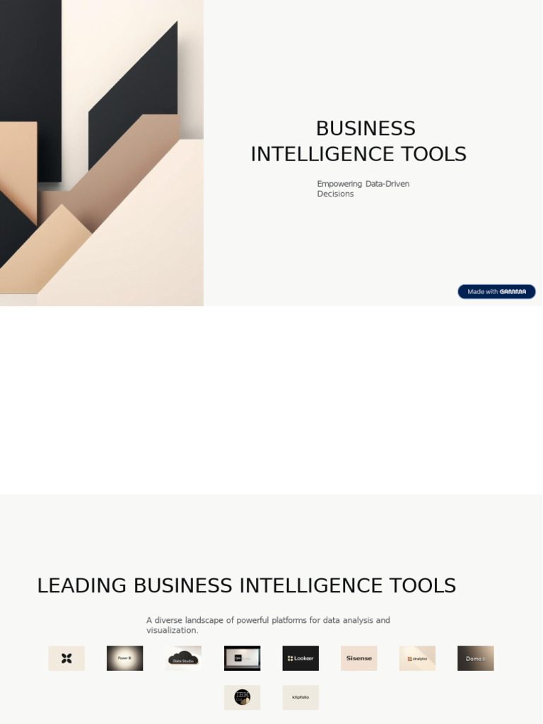 Business Intelligence Tools (1) | PDF | Microsoft Windows | Business ...