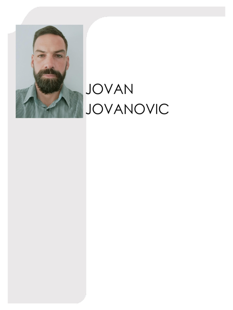 Jovan Jovanovic: Culinary Management Resume | PDF | Restaurants