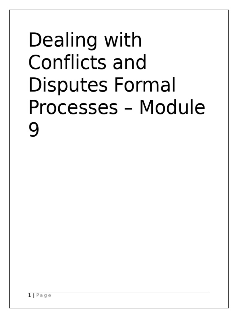 Conflict Resolution in Condominiums | PDF | Mediation | Arbitration