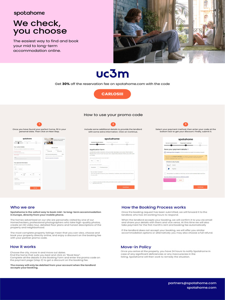 En CARLOSIII Promo Code - One Pager | PDF | Landlord