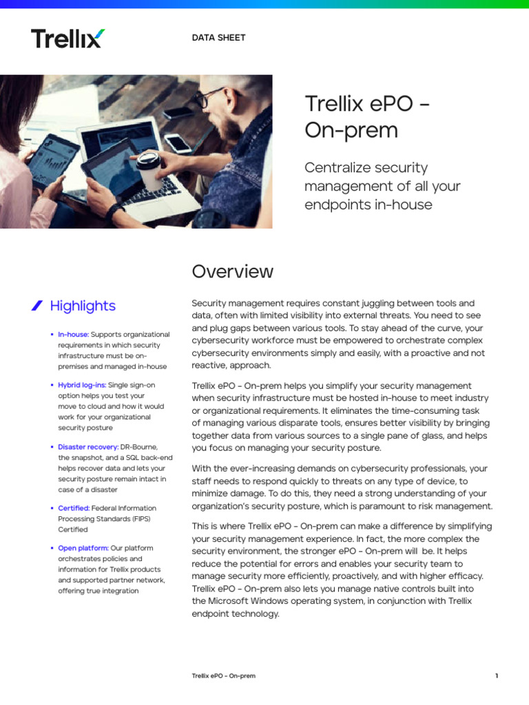 Trellix ePO On-Prem Security Management | PDF | Cloud Computing ...