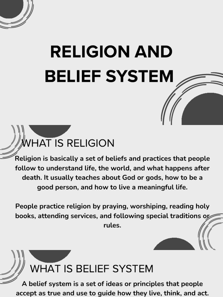 Religion and Belief System | PDF | Worship | Monotheism