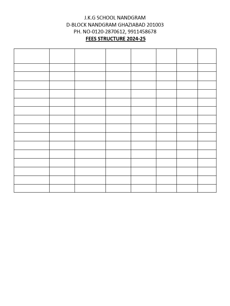 Fee Structure | PDF