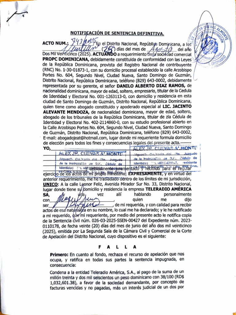 Propc Not Sentencia | PDF | Gobierno