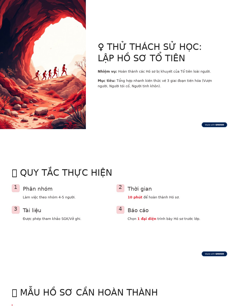 Thu Thach Su Hoc Lap Ho So To Tien | PDF