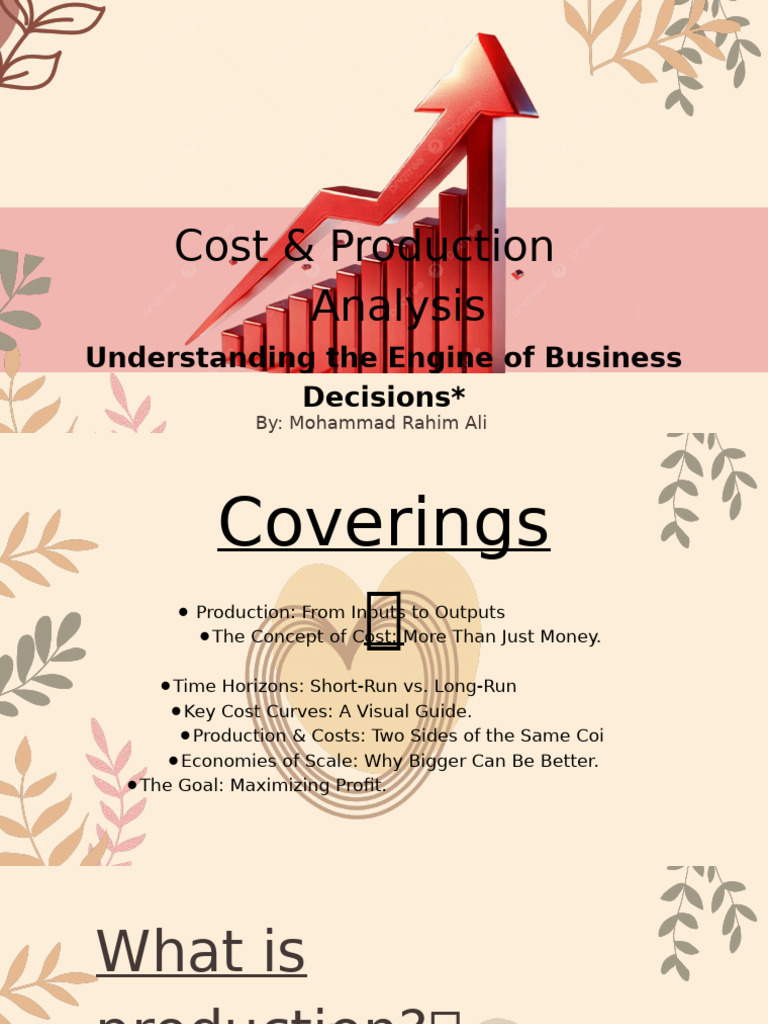 Production and Cost Analysis Guide | PDF | Marginal Cost | Average Cost