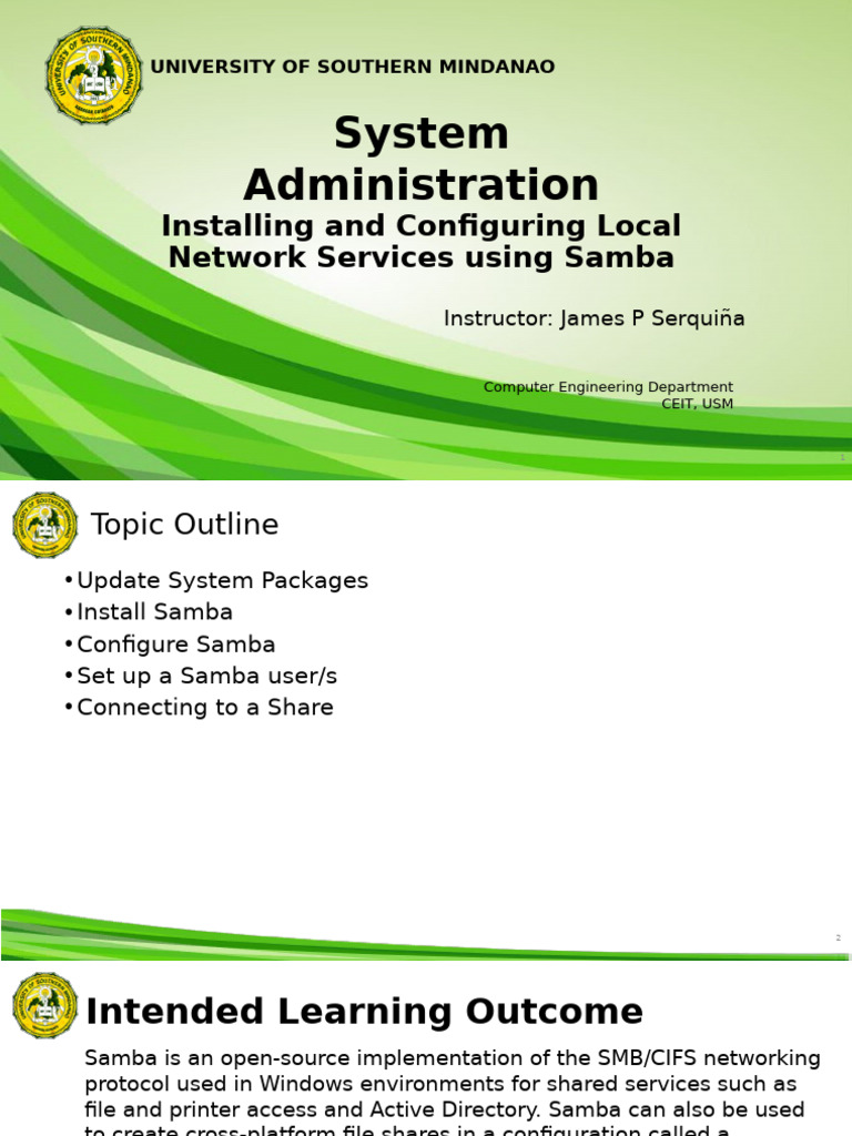 CO1 3 Local Network Service Using Samba | PDF | Utility Software | Computing