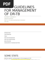 WHO 2025 Guidelines for DR-TB Treatment | PDF | Tuberculosis | Pharmacy