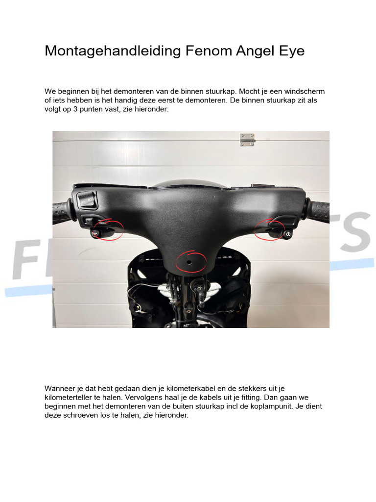 Montagehandleiding Fenom Angel Eye | PDF