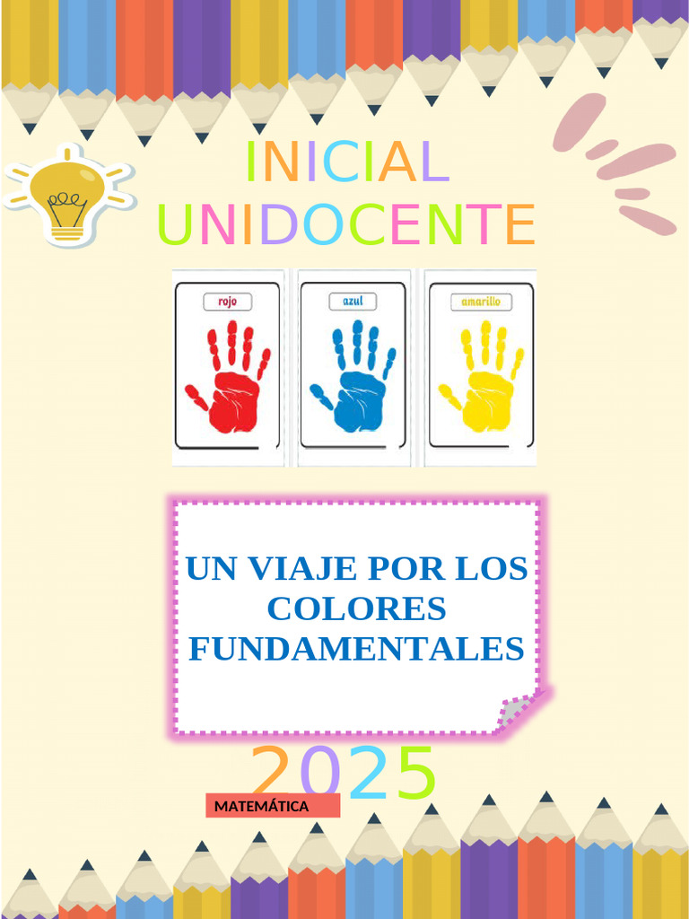 Primer Día de Aprendizaje: Colores Primarios | PDF | Color | Aprendizaje