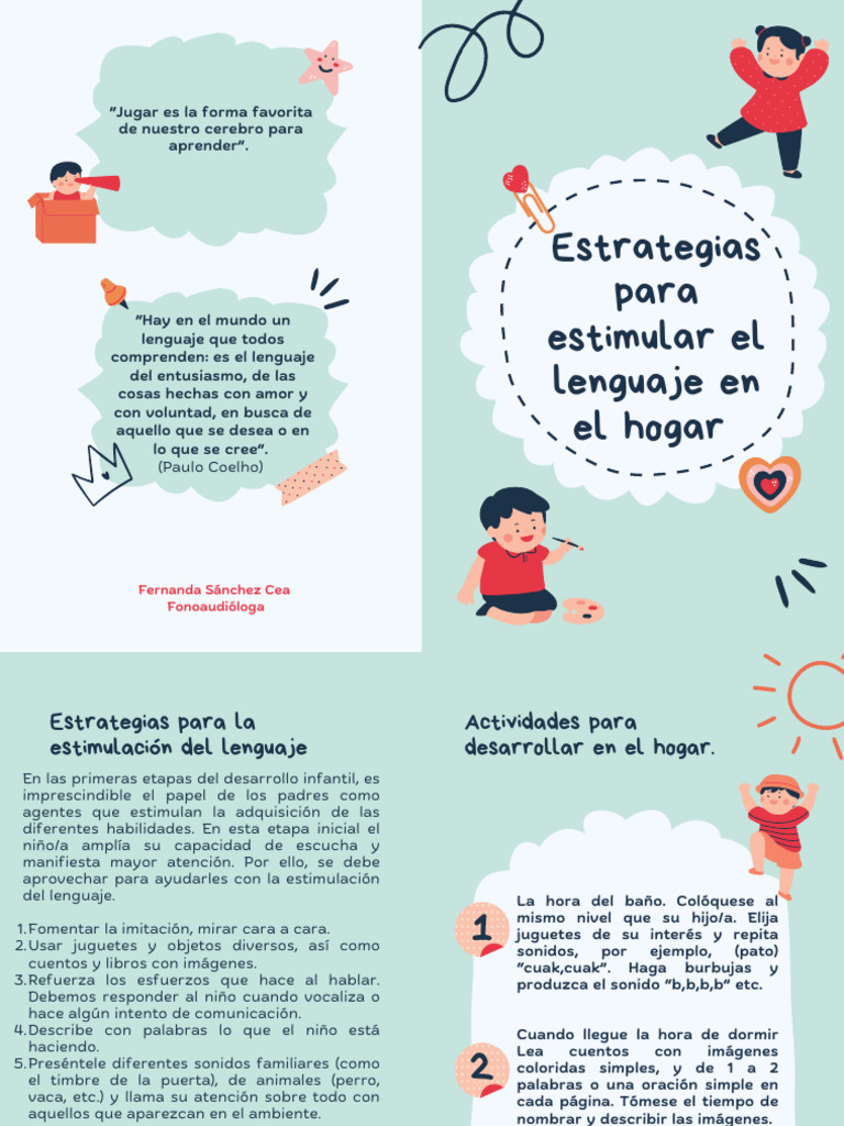 Estrategias para Estimular el Lenguaje | PDF | Sicología | Ciencia ...