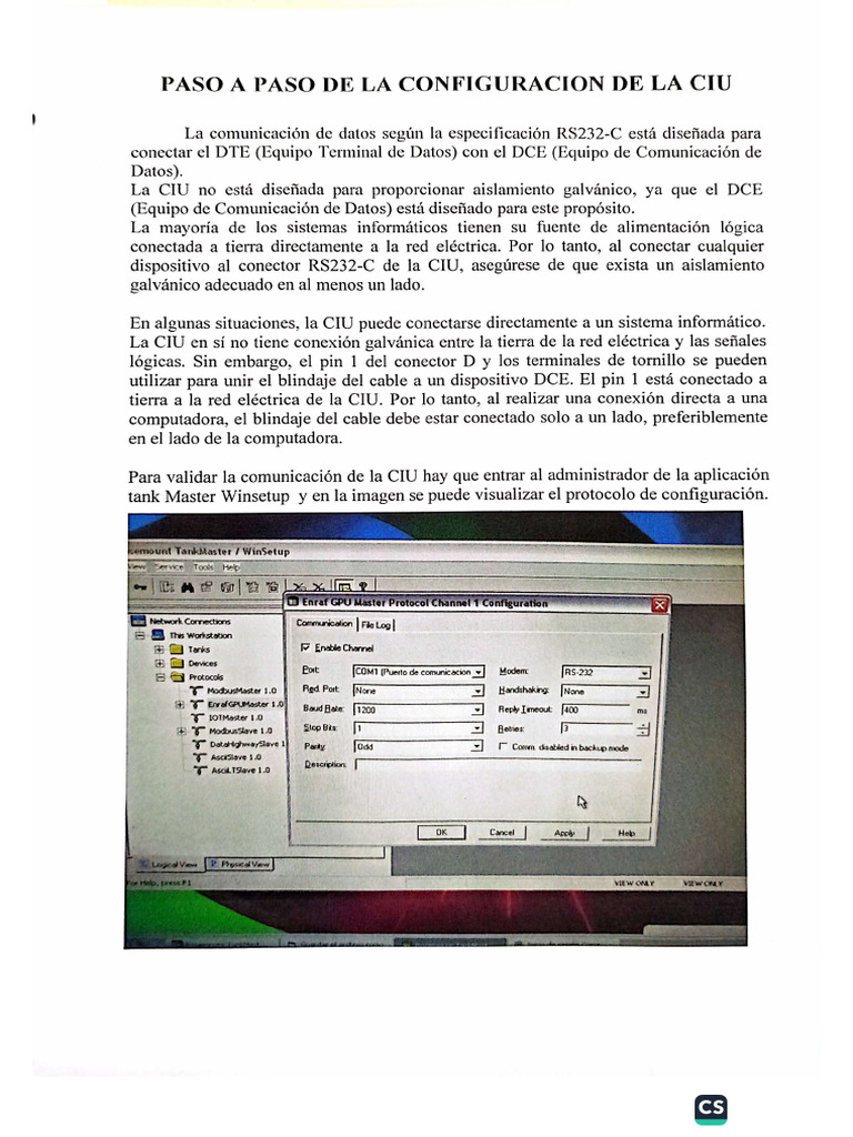 Manual Config CIU 858 | PDF
