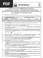prova 5 - analista de comercialização e logística júnior - transporte marítimo
