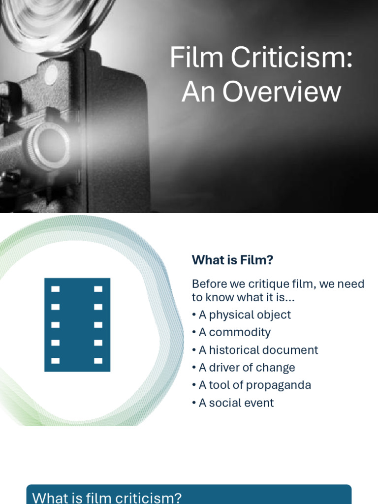 Film Criticism Intro - Powerpoint Slides | PDF