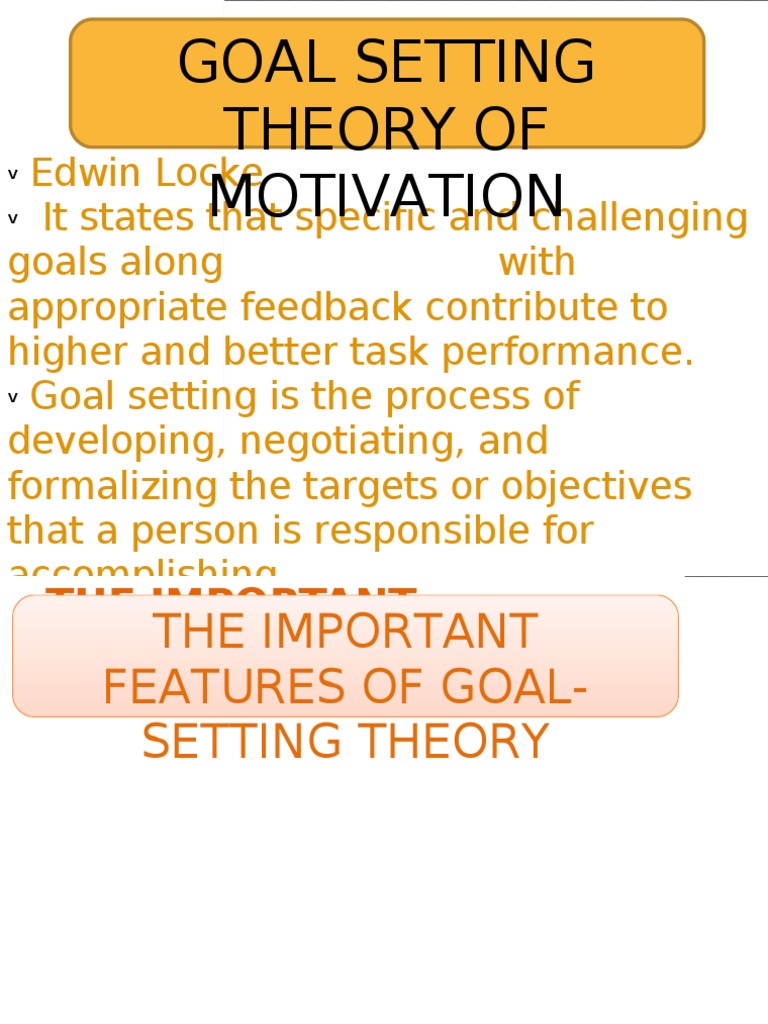 essay about motivation and goal setting