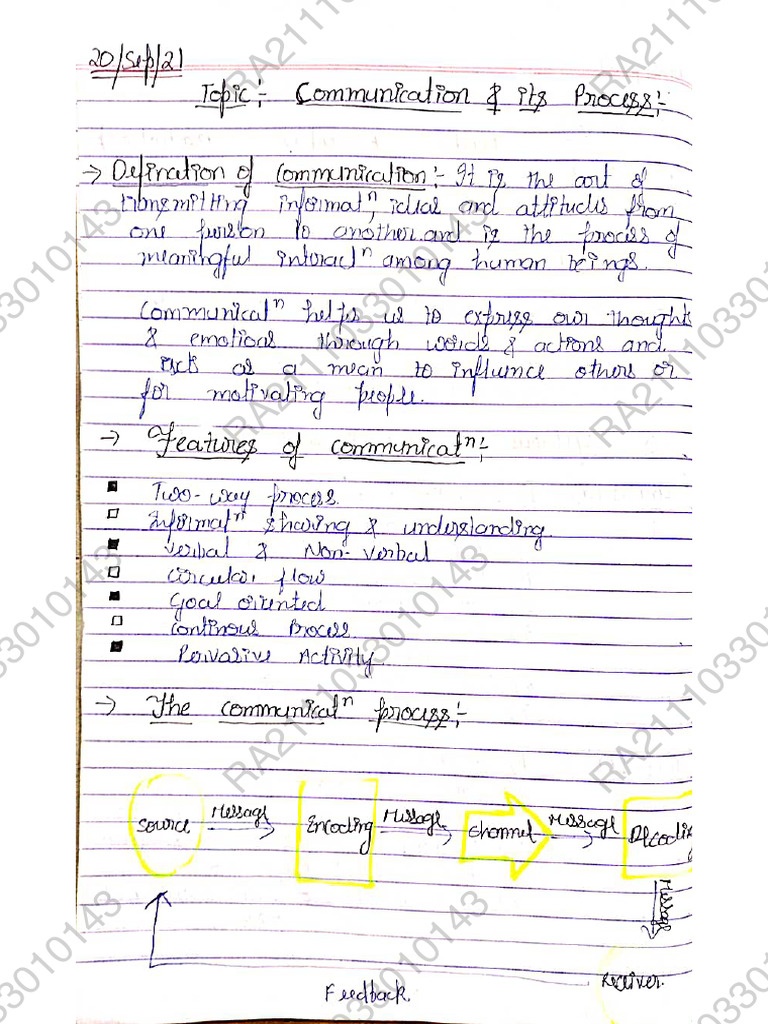 English Notes SEM1 SRM | PDF