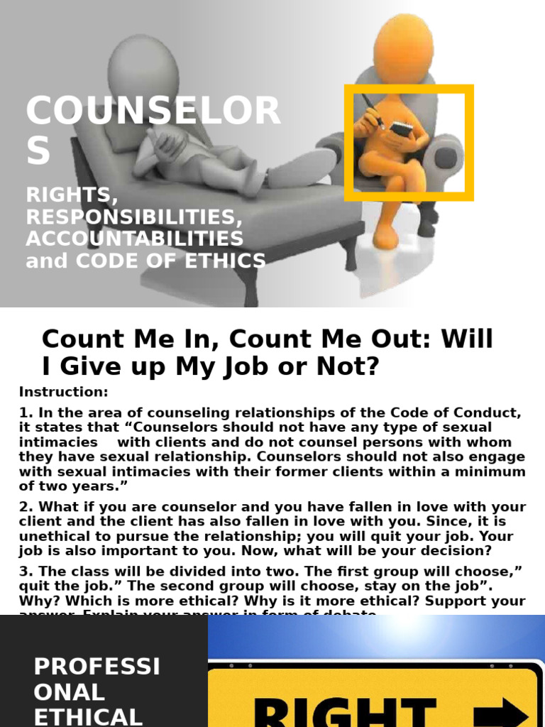 DIASS - 07 - Counseling - Rights Responsibilities Accountabilities Code ...