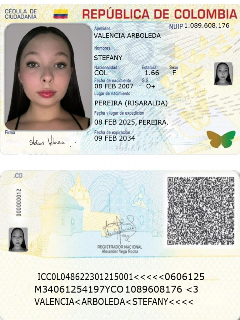 Cedula Digital - 1.089.608.176 | PDF