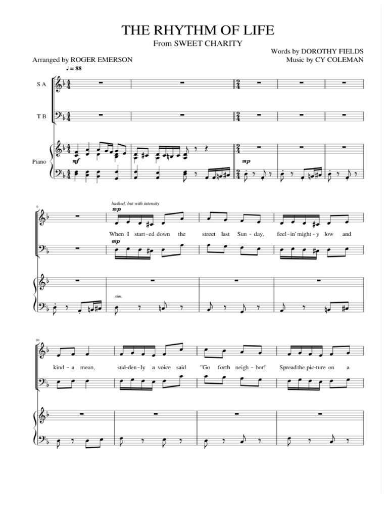 Ritmo de Vida Partitura | PDF