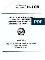 MIL-Hdbk-109 (Statistical Procedures Etc)