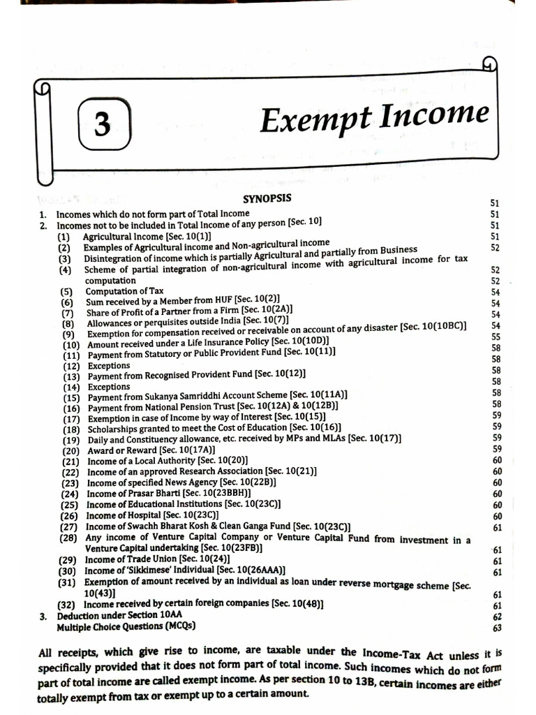 Exempt Income | PDF