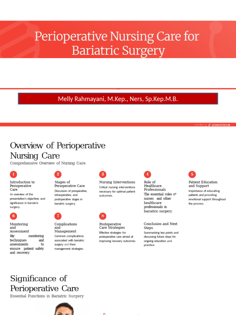 Perioperative Nursing in Bariatric Surgery | PDF | Anesthesia | Surgery