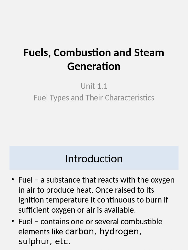 Types and Characteristics of Solid Fuels | PDF | Coal | Fuels