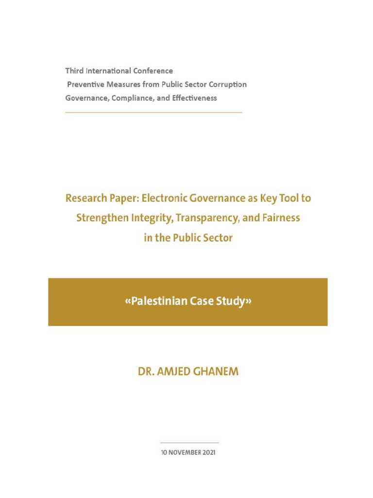 Enhancing Public Sector Governance with IT | PDF | Governance | Corruption