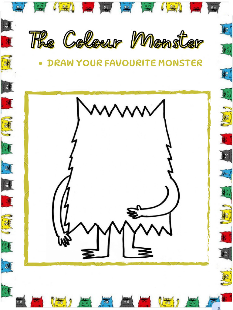 Colour Monster Emotions Activity | PDF