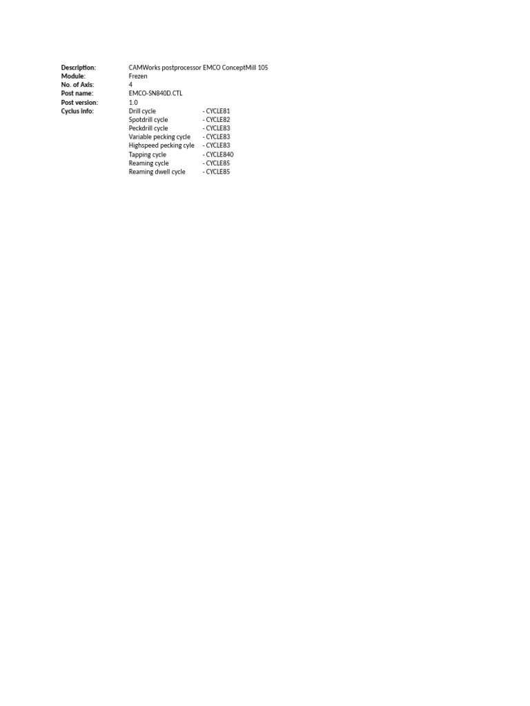Emco Sn840d S | PDF