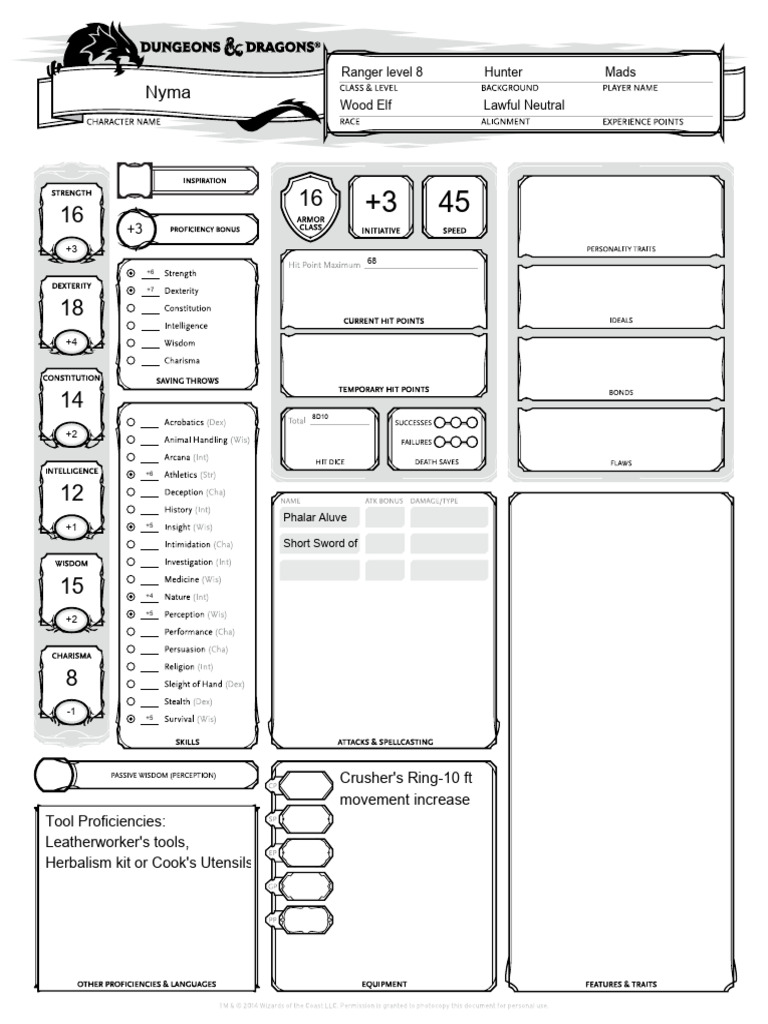 Level 8 Wood Elf Ranger Build Guide | PDF