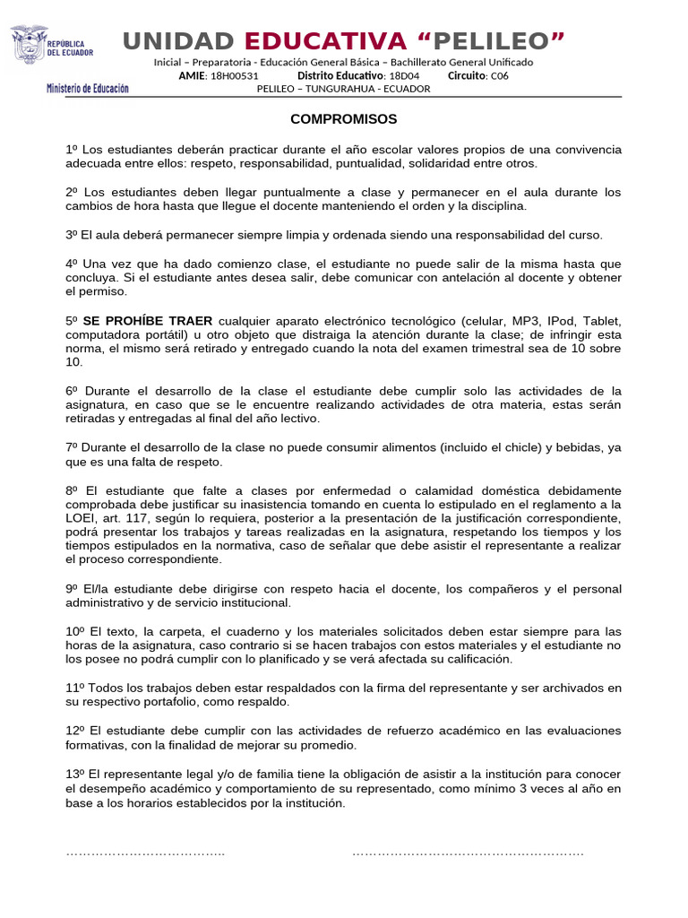 Compromisos OK | PDF