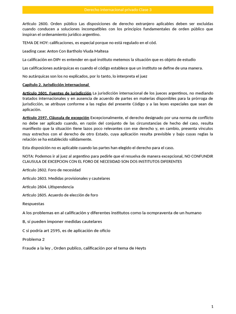 Orden Público en Derecho Internacional | PDF | Justicia | Crimen y ...