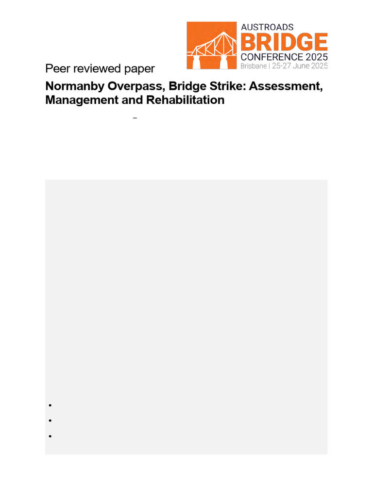 Normanby Overpass Bridge Strike Analysis | PDF | Deformation ...