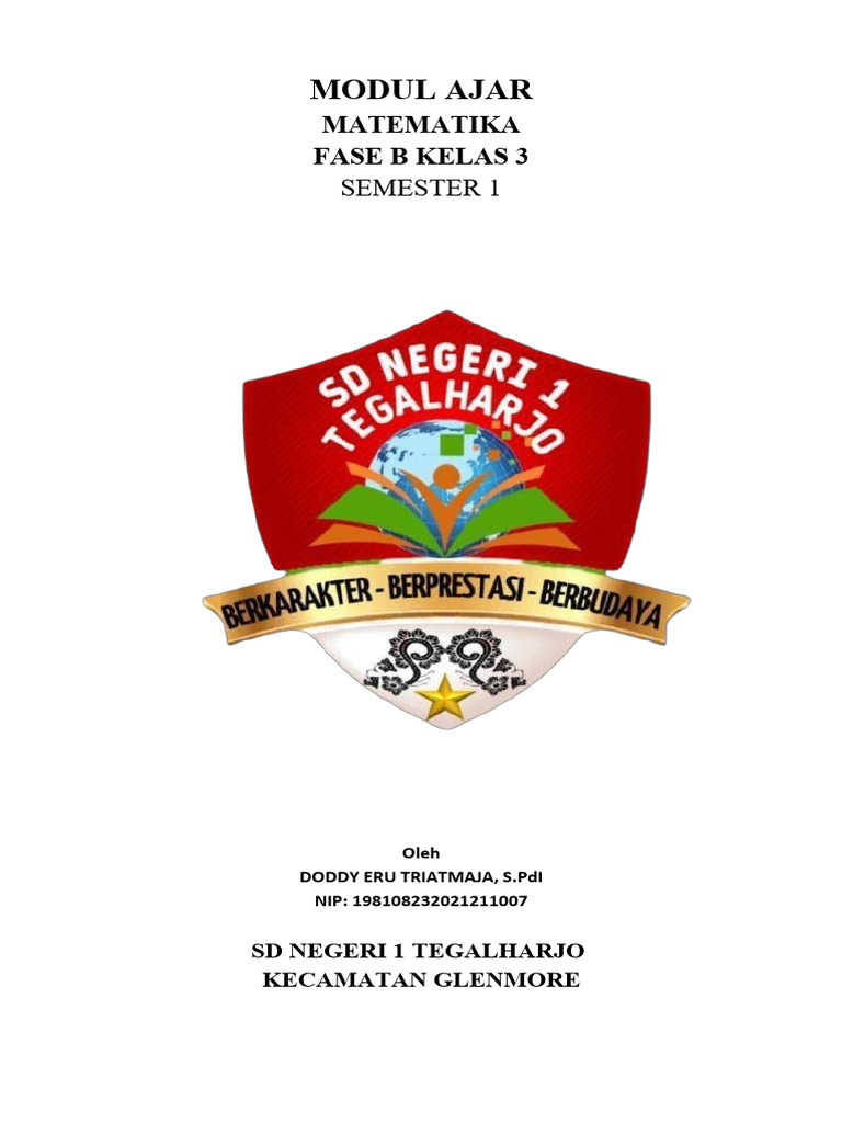 Modul Ajar Matematika Kelas 3 SD | PDF