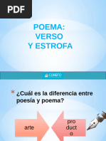 Partes de un Poema: Verso, Rima, Estrofa | PDF | Fonética | Poesía